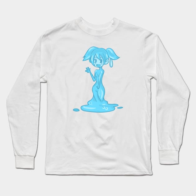 Slime Anime Girl Long Sleeve T-Shirt by Nicheek